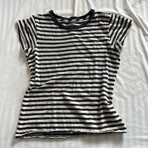 J. Crew Striped T shirt- Navy Blue
